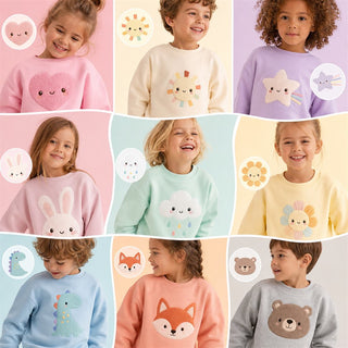 Personajes por categoría — colección Mundo Candy Colors, ropa infantil y de bebé