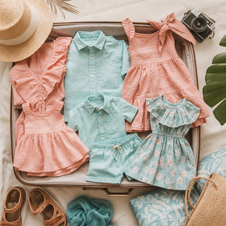 Vacaciones en familia — colección Mundo Candy Colors, ropa infantil y de bebé