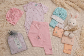 TRIO BEBITA BODY+PANTALON Y TURBANTE